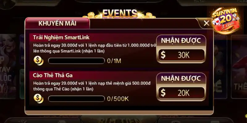 Nhận giftcode sunwin từ các event tại cổng game