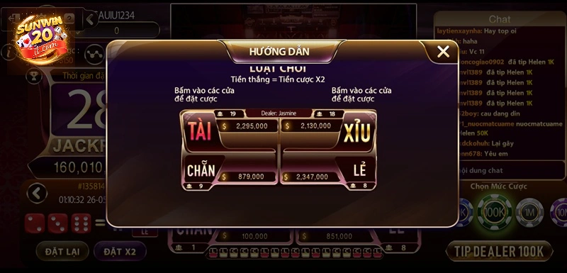 Luật chơi livestream tài xỉu chi tiết cho người mới